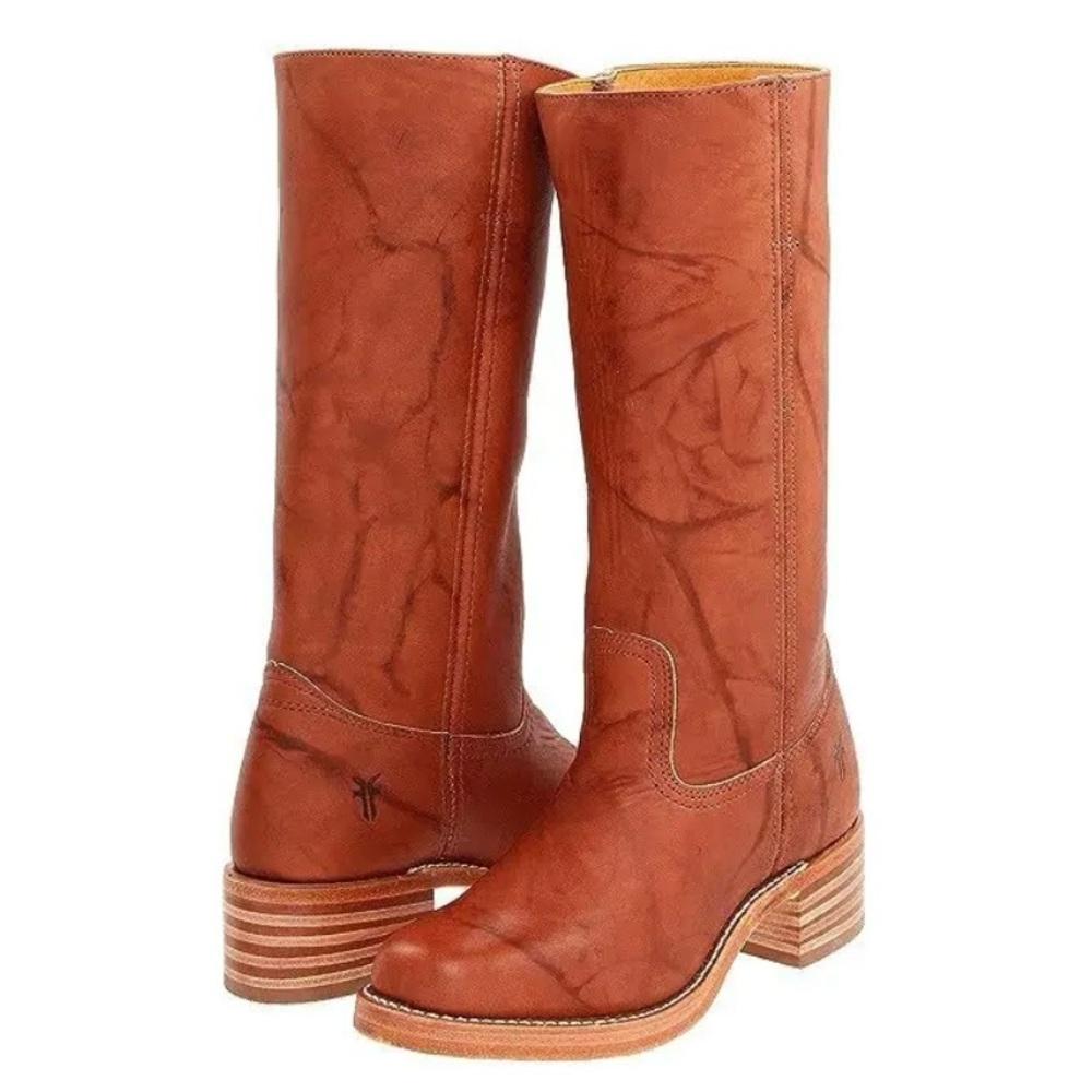 Frye Campus 14L Boot in Saddle